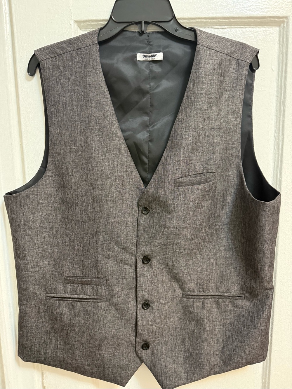COOFANDY Gray Men's Dress Vest